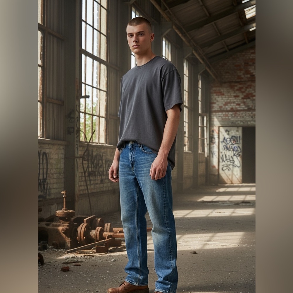 American‎ Eagle men’s Y2K inspired boot cut jeans, size 34 x 32